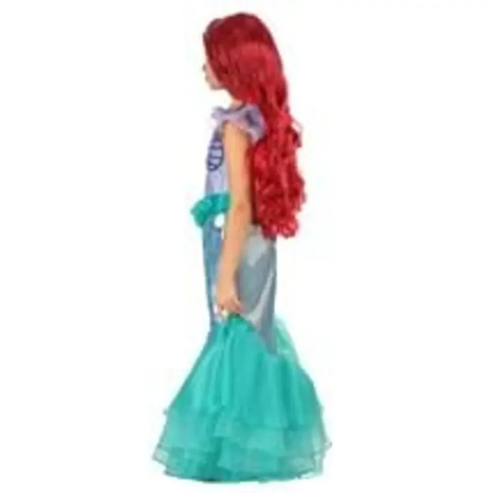 Disney Ariel The Little Mermaid Costume with Red Wig Complete Set Small 4-6